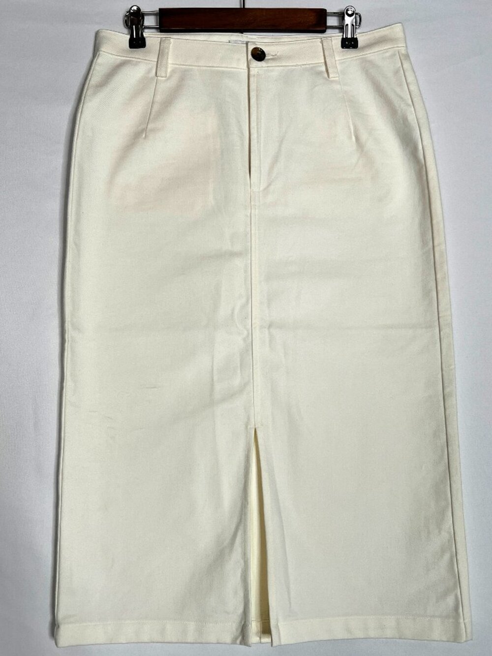 NWT Amour Vert Lina Organic Cotton Pencil Skirt Calla Green Size M
